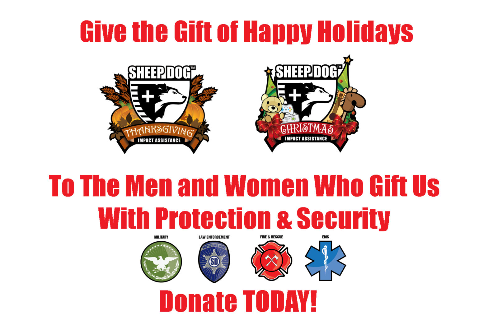 The 2016 Holiday Season is Upon Us – and We Need YOUR Help!