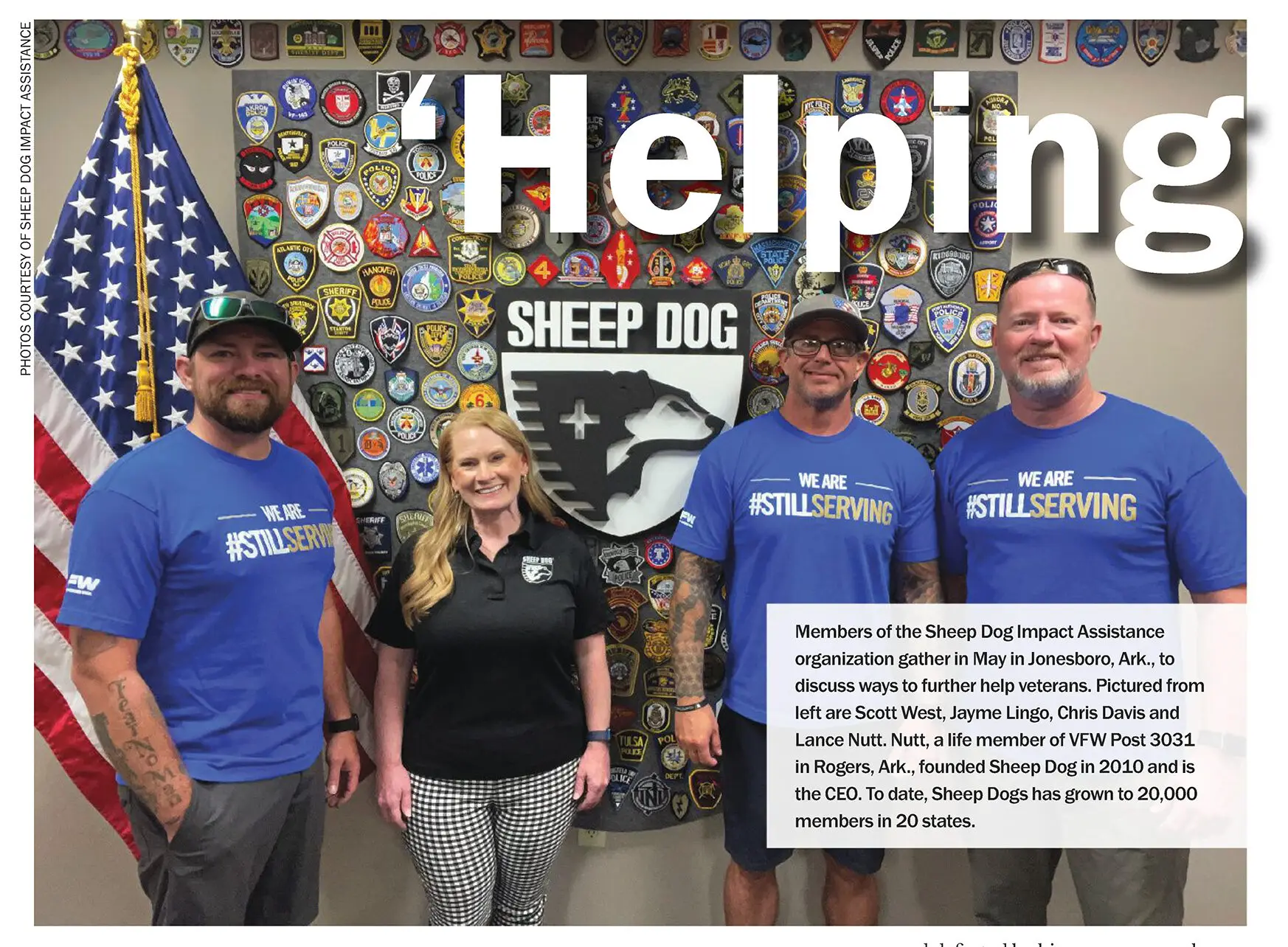 VFW Magazine Story: “Helping is Healing”