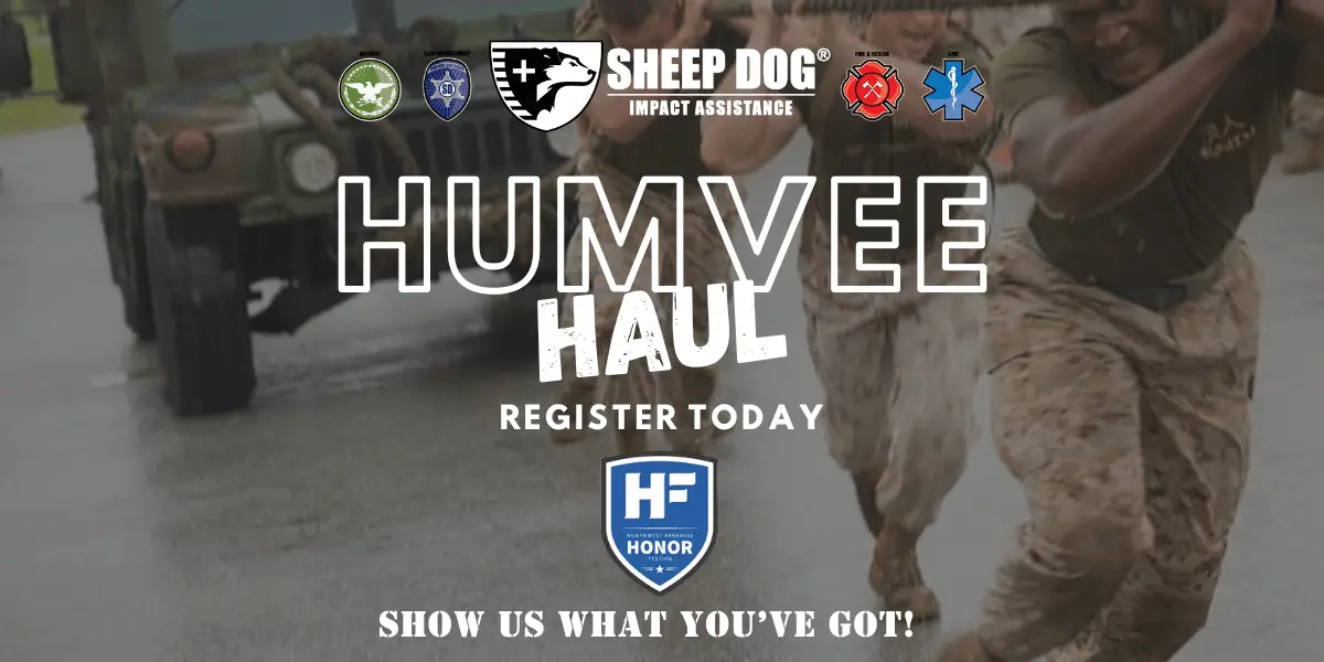 Get ready for the 2024 HONOR🇺🇸FEST! REGISTER TODAY!!! We are excited to announce that the Humvee Haul will be happening again this year. Gather your team and prepare to test your strength by competing to pull a Humvee 100 feet as quickly as possible. The team with the fastest time will be the winner! Prizes will be awarded at the end of the competition. Team registration is now open and ends at midnight on August 9th. To register your team, click on the following link: https://event.gives/humveehaul