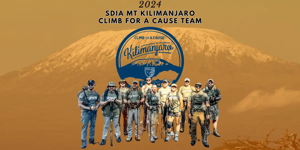 On August 4th, ten members of Sheep Dog Impact Assistance (SDIA) will embark on an extraordinary journey to climb Mount Kilimanjaro. The SDIA Kili Climb for a Cause is about more than just reaching the summit of Africa’s highest peak. It’s about pushing beyond personal limits, building resilience, and fostering a sense of camaraderie and purpose. By undertaking this climb, the team aims to inspire others to support the mission of SDIA: to engage, assist, and empower our nation’s veterans and first responders to #getoffthecouch Be sure to follow us on Facebook and Instagram to meet and learn more about our climbers on July 25th.