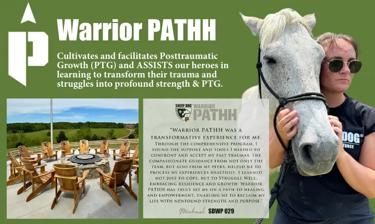 SDIA’s mission is to engage, assist, and empower these Sheep Dogs through the Get Off The Couch programming, which is designed to improve their overall physical and mental well-being. To achieve this, SDIA partners with renowned organizations such as the Boulder Crest Foundation and the Avalon Action Alliance to deliver the Warrior PATHH program—a training program that focuses on post-traumatic growth, helping participants turn trauma into strength and resilience. In addition to Warrior PATHH, SDIA’s Outdoor Adventures and Continued Service/Disaster Response programming provide opportunities for Sheep Dogs to engage in meaningful activities, connect with their peers, and introduce the concepts of camaraderie, support, and purpose—all essential components of mental wellness and suicide prevention.