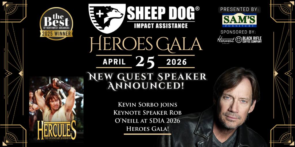 Kevin Sorbo joins Navy SEAL Rob O’Neill at the 2026 Heroes Gala. Support veterans and first responders—get your tickets today.
