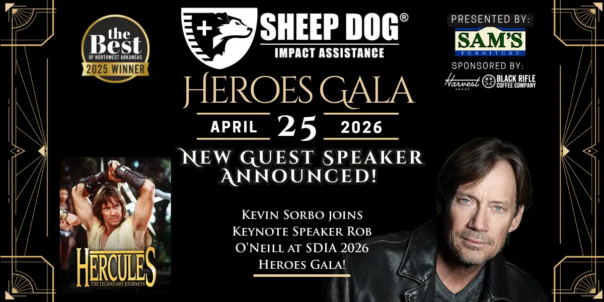 Kevin Sorbo Joins 2026 Heroes Gala with Navy SEAL Rob O’Neill | Sheep Dog Impact Assistance