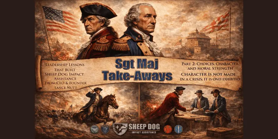 SgtMaj Lance Nutt shares a powerful lesson on choices, character, and moral strength through the story of George Washington and Benedict Arnold—and what it means for living the Get Off The Couch® mission.